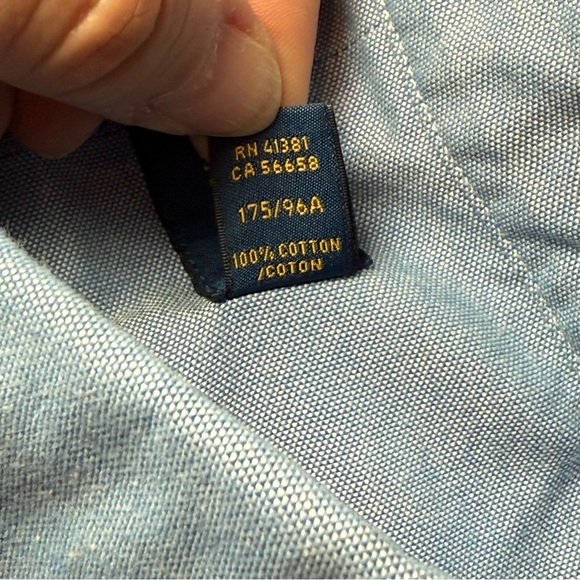 Ralph Lauren Men’s Blue Button Down All Over Pony Short Sleeve Medium Preppy EUC - Picture 4 of 7